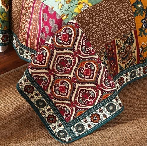 アンティークキルト✳︎ヴィンテージカバーベッドカバー✳︎パッチワーク Amazon｜ヴィンテージパッチワークベッドカバーキルトセット